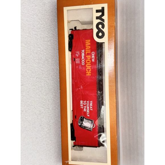 Tyco HO Old-Time Boxcar Mail Pouch Chew Tobacco 374A Red Model Unused - Picture 9 of 12
